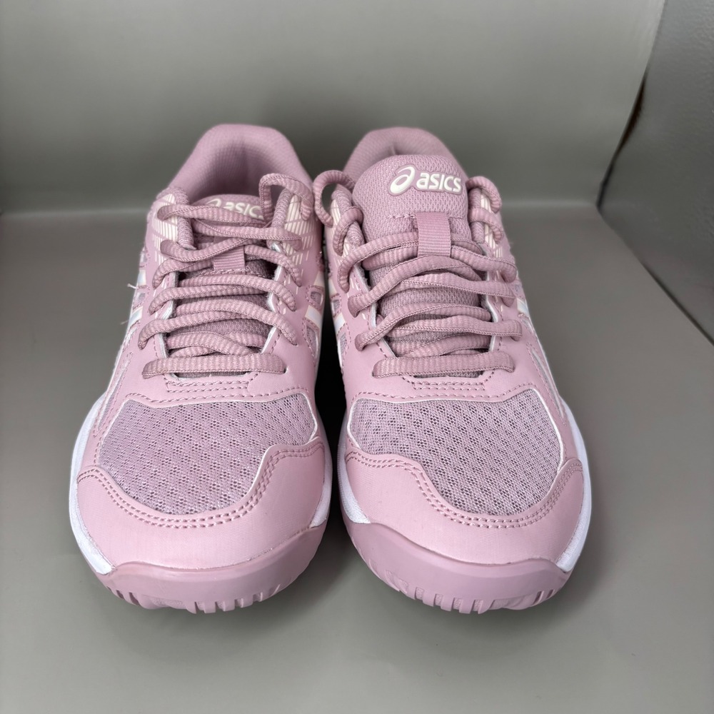 ASICS Upcourt 6 Womens Volleyball Shoes Pink White 1072A107 Size 5 - Picture 2 of 7